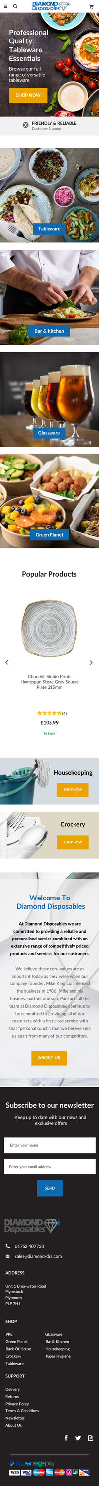 DIA – Homepage Mobile