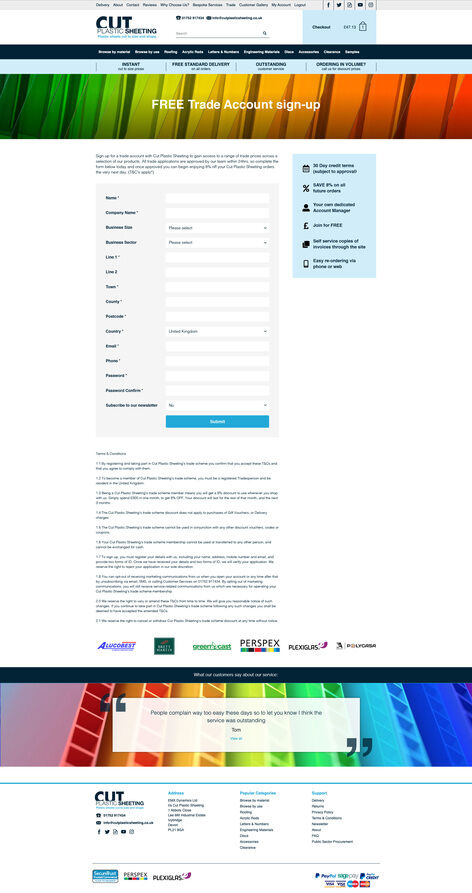 Trade-Account-Sign-Up-Page