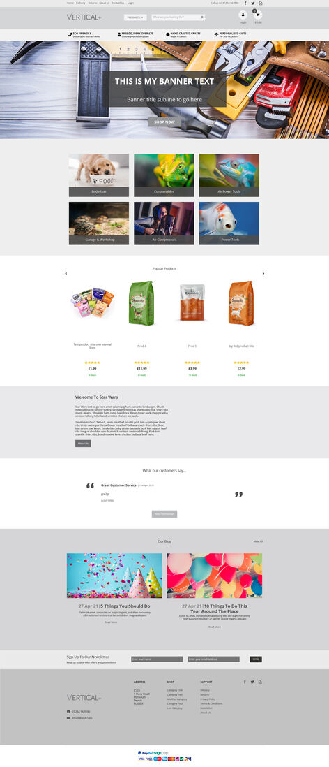 Tool – Homepage Desktop