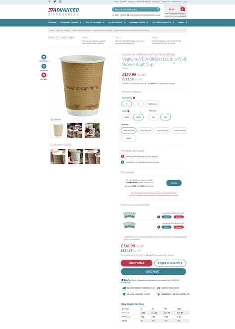 v2 – ad – customise page