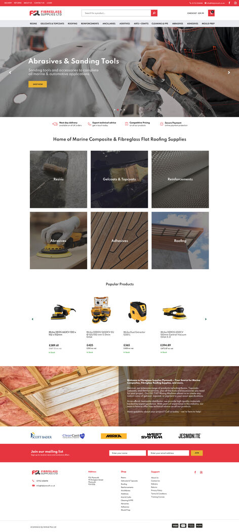 FSL – Homepage Desktop