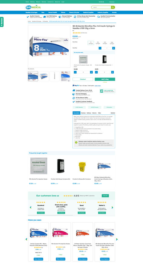 product page